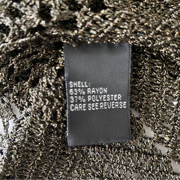 CARMEN MARC VALVO Beaded Long Sleeve Cardigan  Size medium - Picture 8 of 11